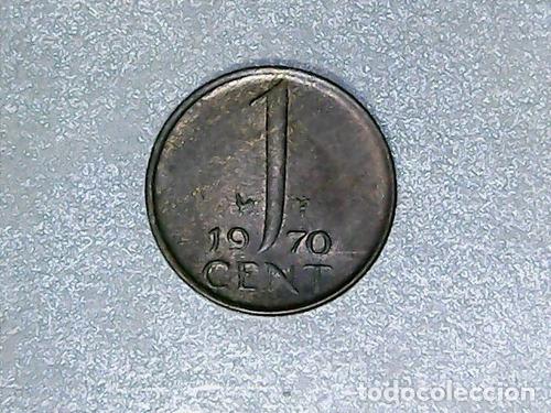 Monedas antiguas de Am&eacute;rica: holanda moneda 1 cent 1970 km 180 - Foto 1