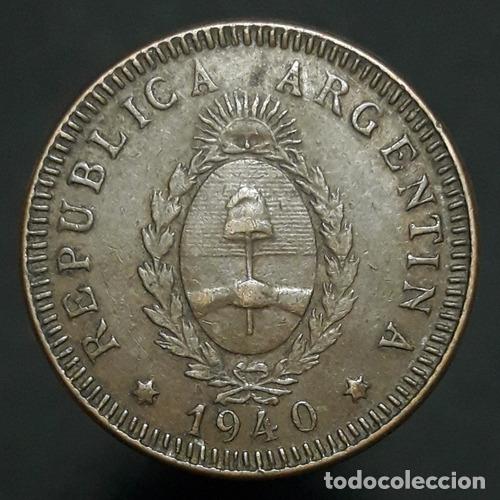 Monedas antiguas de Am&eacute;rica: moneda 1940 argentina 2 centavos - Foto 1