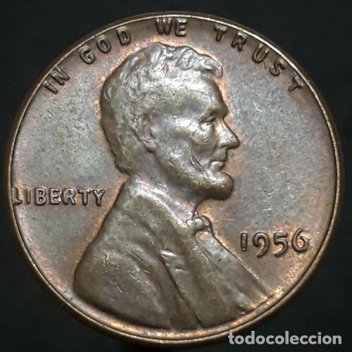 Monedas antiguas de Am&eacute;rica: moneda eeuu usa 1 cent 1956 - Foto 1