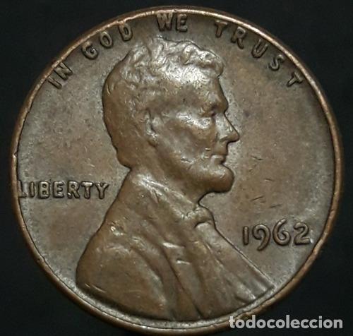 Monedas antiguas de Am&eacute;rica: moneda eeuu usa 1 cent 1962 - Foto 1
