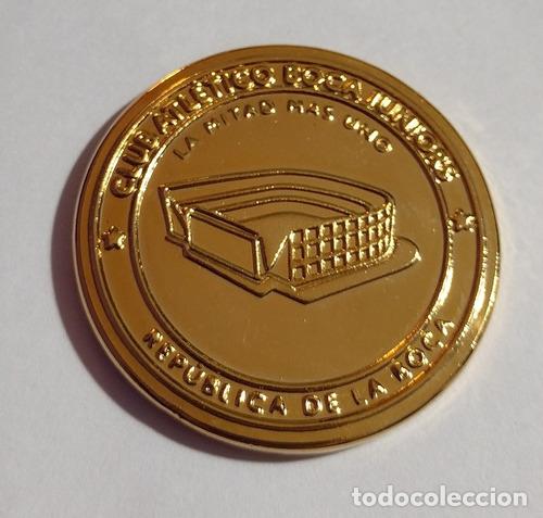 Monedas antiguas de Am&eacute;rica: medalla del club atletico boca juniors estadio la bombonera