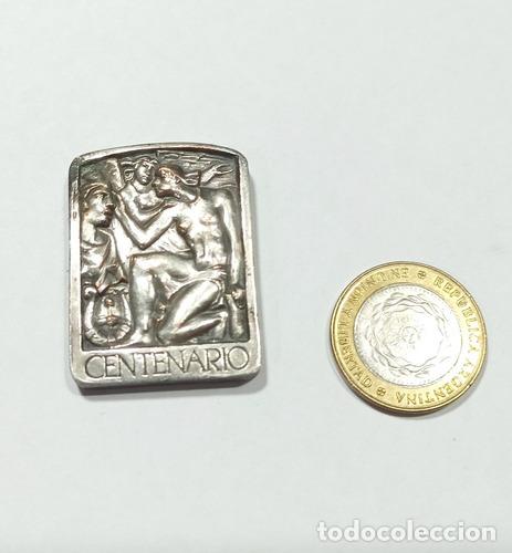 Monedas antiguas de Am&eacute;rica: numismatica medalla placa centenario casa piana - Foto 1