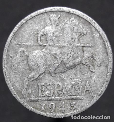 Monedas antiguas de Am&eacute;rica: moneda espana 10 centavos 1945 - Foto 1