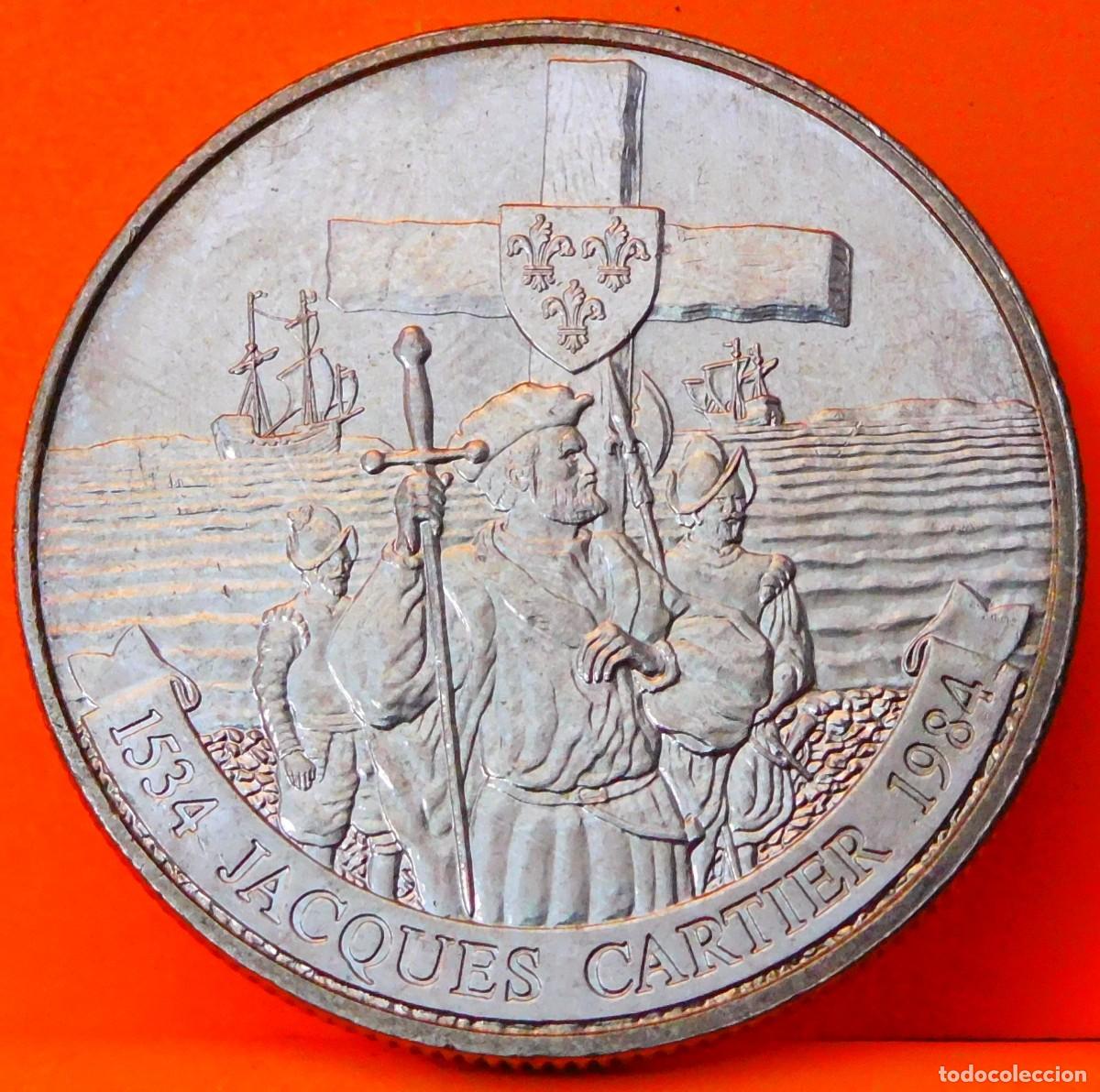 Monedas antiguas de Am&eacute;rica: CANADA, DOLLAR, 1984. JACQUES CARTIER. SC. - Foto 1
