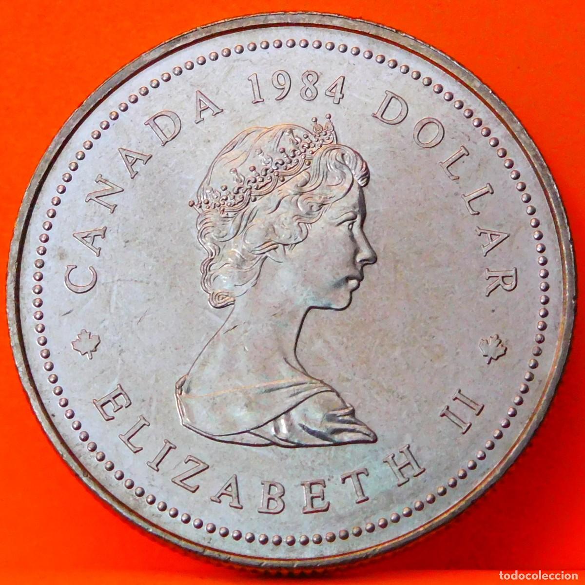 Monedas antiguas de Am&eacute;rica: CANADA, DOLLAR, 1984. JACQUES CARTIER. SC. - Foto 2