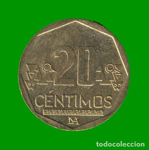 Monedas antiguas de Am&eacute;rica: moneda de peru 20 centimos ano 2011 estado usada - Foto 1
