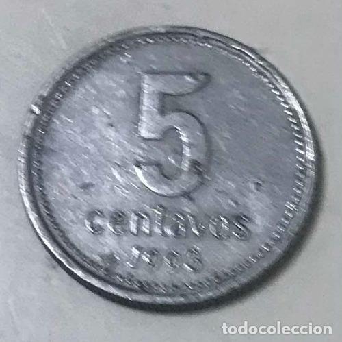 Monedas antiguas de Am&eacute;rica: moneda de 5 centavos argentina - Foto 1