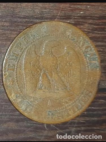 Monedas antiguas de Am&eacute;rica: moneda francia 5 centesimos 1854 bronce ceca - Foto 1