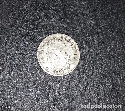Monedas antiguas de Am&eacute;rica: moneda argentina 5 centavos 1904 - Foto 1