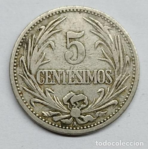 Monedas antiguas de Am&eacute;rica: moneda 5 centesimos uruguay 1901 - Foto 1