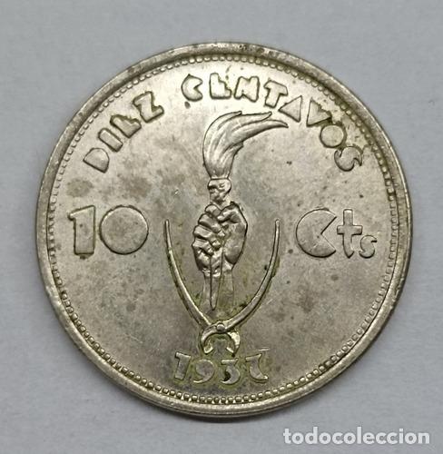 Monedas antiguas de Am&eacute;rica: moneda 10 centavos bolivia 1937 - Foto 1