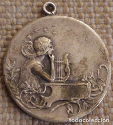 Monedas antiguas de Am&eacute;rica: medalla conservatorio rossini mencion especial art nouveau