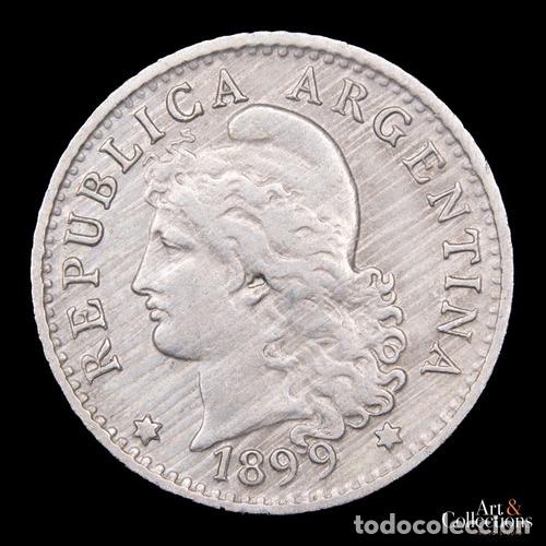 Monedas antiguas de Am&eacute;rica: argentina 5 centavos 1899 mb - Foto 1