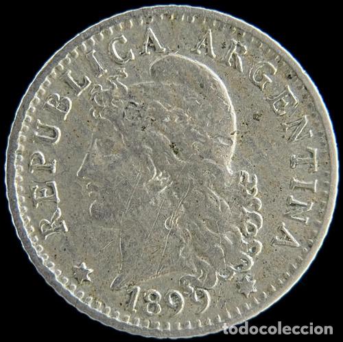 Monedas antiguas de Am&eacute;rica: argentina 5 centavos 1899 mb - Foto 1