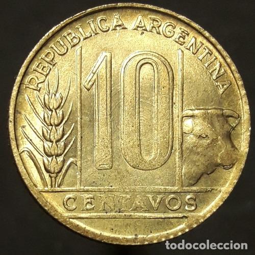 Monedas antiguas de Am&eacute;rica: moneda torito 10 centavos 1950 - Foto 1