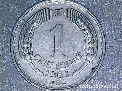 Monedas antiguas de Am&eacute;rica: chile moneda 1 centesimo 1961 km 189 - Foto 1