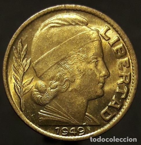 Monedas antiguas de Am&eacute;rica: moneda argentina 5 centavos 1949 - Foto 1