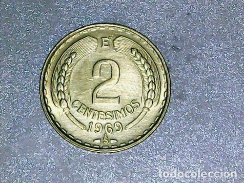 Monedas antiguas de Am&eacute;rica: chile moneda 2 centesimos 1969 km 193 - Foto 1