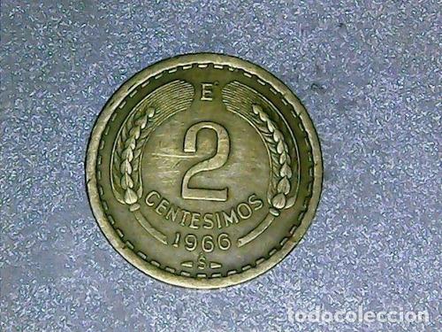 Monedas antiguas de Am&eacute;rica: chile moneda 2 centesimos 1966 km 193 - Foto 1