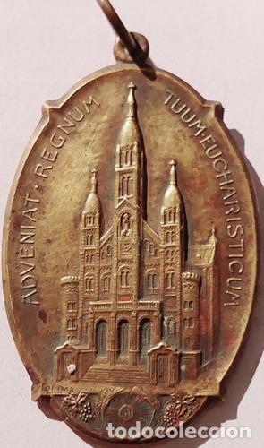 Monedas antiguas de Am&eacute;rica: medalla iglesia sacramento mercedes de anchorena julio 1916