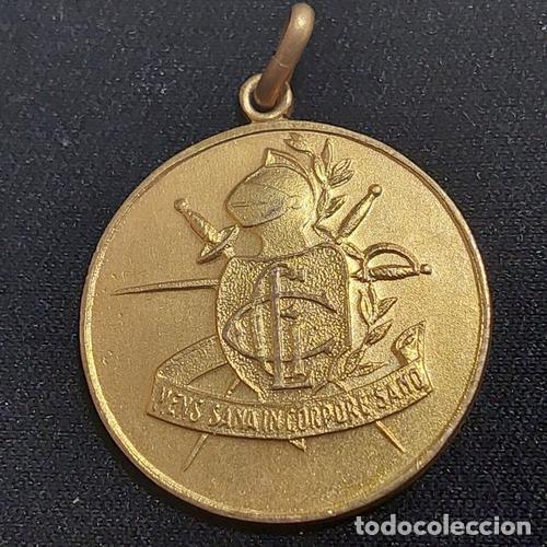 Monedas antiguas de Am&eacute;rica: medalla club gimnasia y esgrima camp futbol bronce a3738
