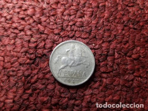 Monedas antiguas de Am&eacute;rica: moneda de espana 5 centimos 1945 - Foto 1