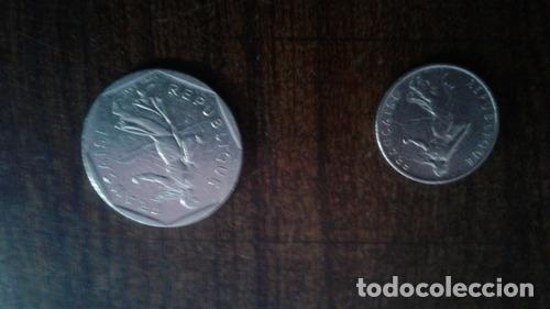 Monedas antiguas de Am&eacute;rica: dos monedas de francia 197282 - Foto 1