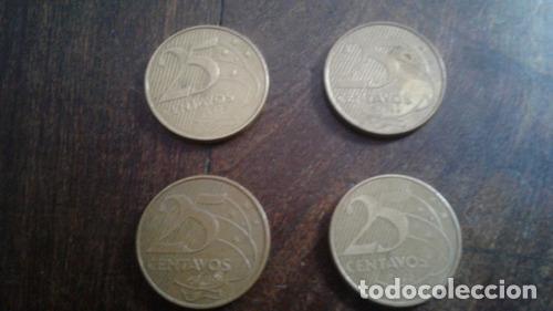Monedas antiguas de Am&eacute;rica: lote de 4 monedas de brasil - Foto 1