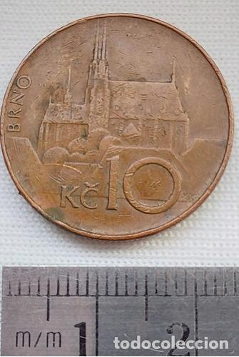 Monedas antiguas de Am&eacute;rica: moneda 10 coronas republica checa 1993 - Foto 1