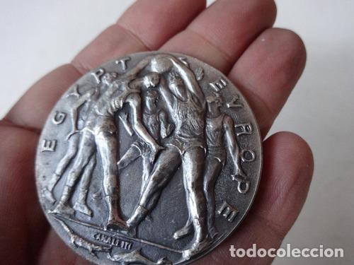 Monedas antiguas de Am&eacute;rica: medalla antigua basquet 1976 fiba campeonato europa egipto