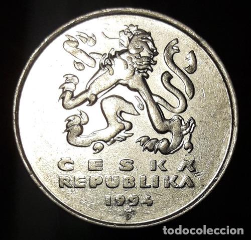 Monedas antiguas de Am&eacute;rica: moneda republica checa 5 coronas 1994 - Foto 1