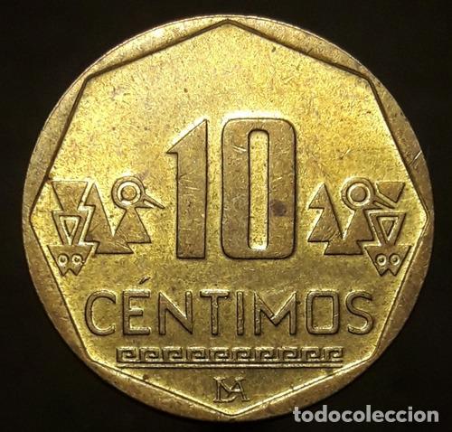 Monedas antiguas de Am&eacute;rica: moneda peru 10 centimos 2004 - Foto 1