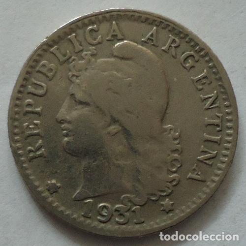 Monedas antiguas de Am&eacute;rica: argentina 5 centavos 1931 - Foto 1