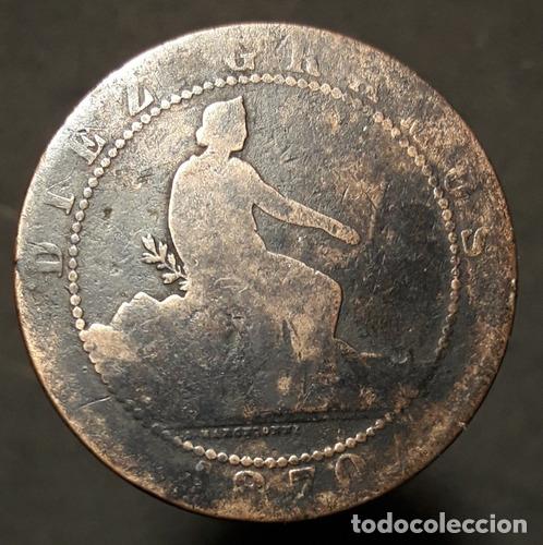 Monedas antiguas de Am&eacute;rica: moneda espana 10 centimos 1870 - Foto 1