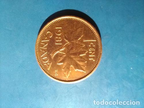 Monedas antiguas de Am&eacute;rica: moneda 1 cents canada 1981 - Foto 1