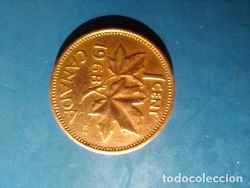 Monedas antiguas de Am&eacute;rica: moneda 1 cents canada 1968 - Foto 1
