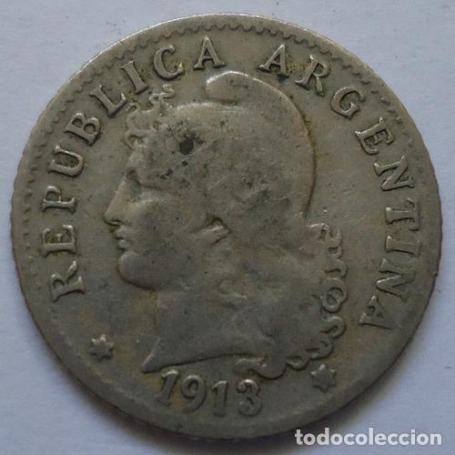 Monedas antiguas de Am&eacute;rica: argentina 5 centavos 1913 - Foto 1