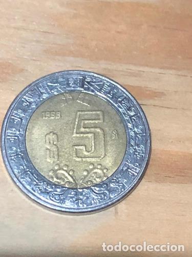 Monedas antiguas de Am&eacute;rica: moneda de 5 peso de mexico - Foto 1