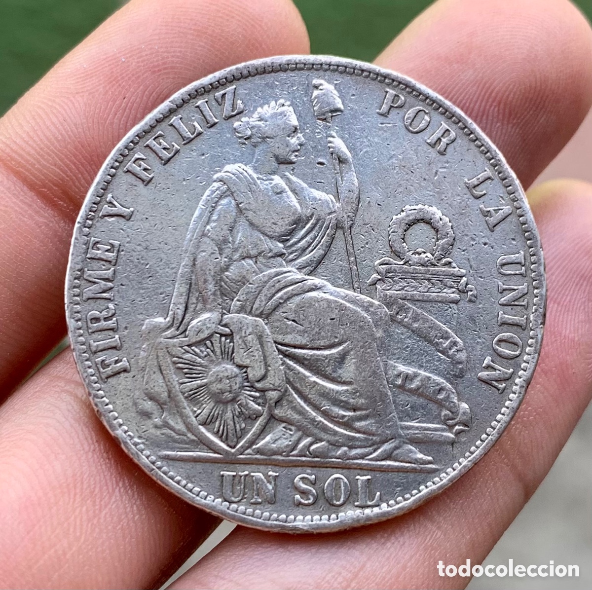 Monedas antiguas de Am&eacute;rica: Moneda PLATA PERU 1 Sol 1892 - Foto 4
