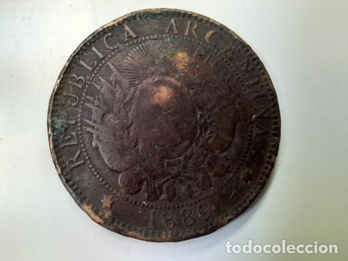 Monedas antiguas de Am&eacute;rica: moneda argentina 2 centavos 1889 - Foto 1