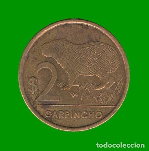 Monedas antiguas de Am&eacute;rica: moneda de uruguay 200 ano 2012 estado usada - Foto 1