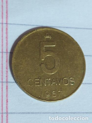 Monedas antiguas de Am&eacute;rica: moneda argentina 5 centavos austral 1987 - Foto 1