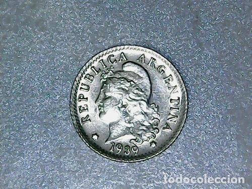 Monedas antiguas de Am&eacute;rica: argentina moneda 5 centavos 1939 cj 169 cod 32 - Foto 1