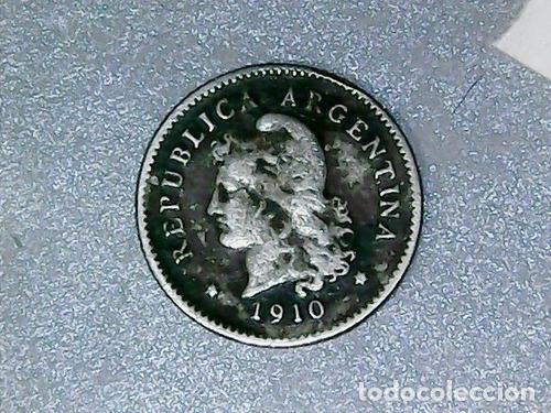 Monedas antiguas de Am&eacute;rica: argentina moneda 10 centavos 1910 cj 99 cod 32 - Foto 1