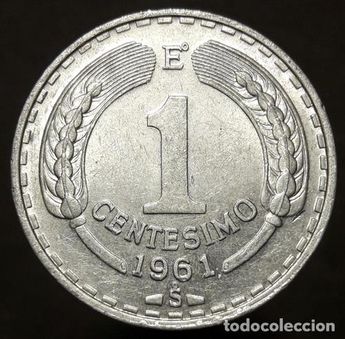 Monedas antiguas de Am&eacute;rica: moneda chile 1 centesimo de escudo 1961 - Foto 1
