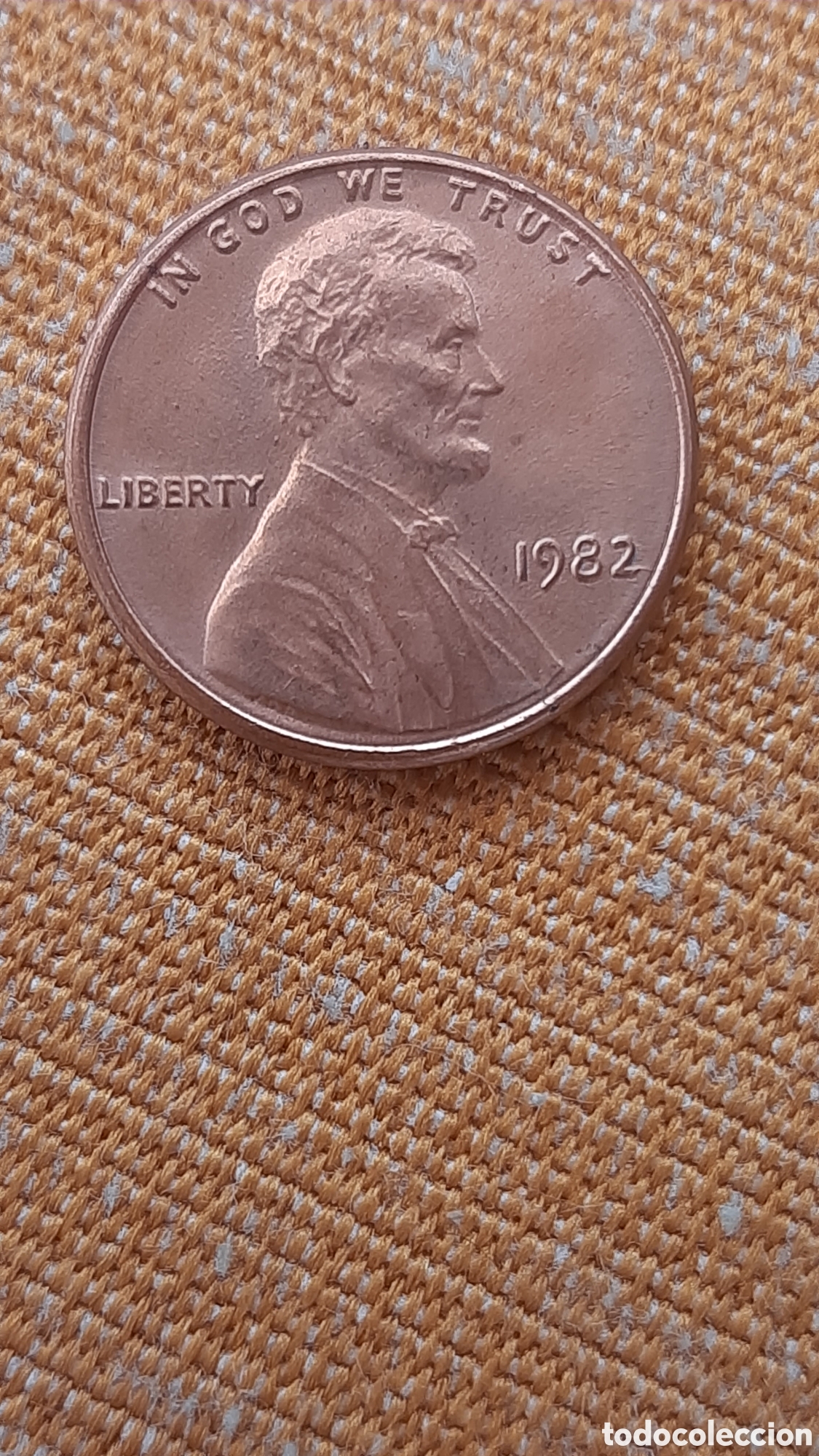 Monedas antiguas de Am&eacute;rica: (ERROR-E.UNIDOS)(1982)(ZINC) ONE CENT LINCOLN - Foto 1