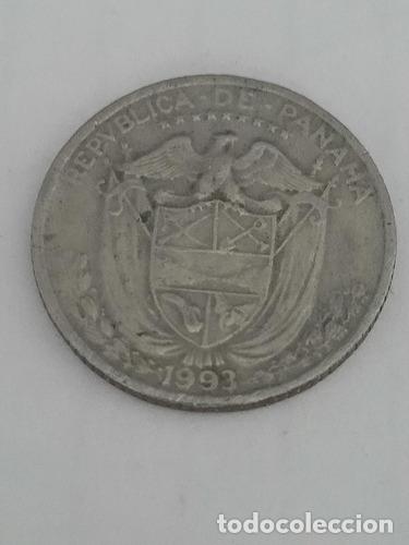Monedas antiguas de Am&eacute;rica: moneda de panama de un decimo de balboa 1993 - Foto 1