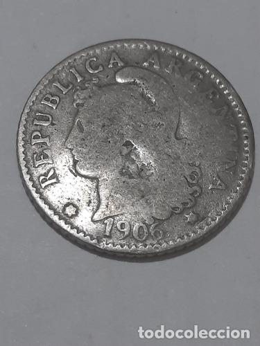 Monedas antiguas de Am&eacute;rica: moneda de argentina de 5 centavos de 1906 - Foto 1