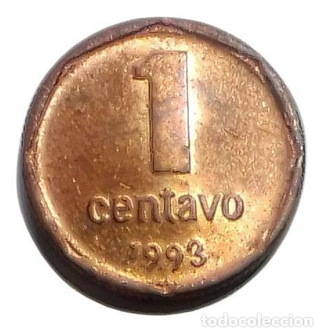 Monedas antiguas de Am&eacute;rica: moneda argentina 1 centavo 1993 - Foto 1