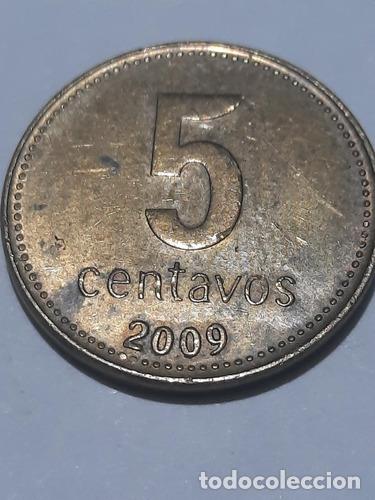Monedas antiguas de Am&eacute;rica: moneda de argentina de 5 centavos de 2009 - Foto 1